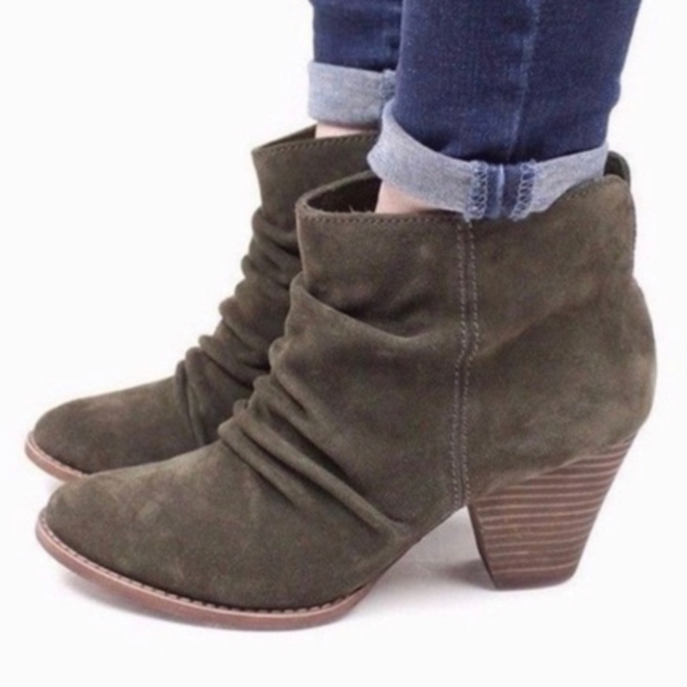 Splendid Slouchy Suede Leather Ankle Boots